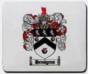Hensgens coat of arms mouse pad