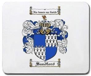 Sandford coat of arms mouse pad