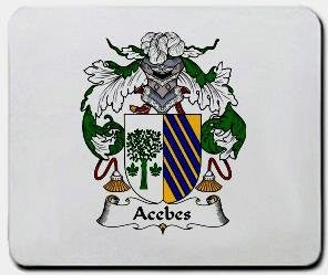 Acebes coat of arms mouse pad