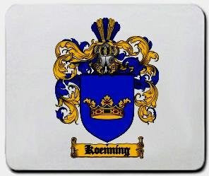 Koenning coat of arms mouse pad