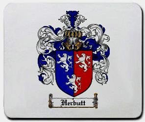 Herbutt coat of arms mouse pad