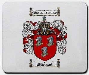 Minaud coat of arms mouse pad