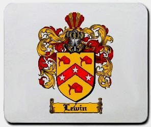 Lewin coat of arms mouse pad