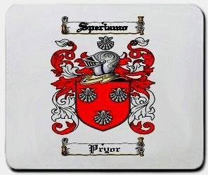 Pryor coat of arms mouse pad