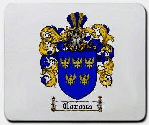 Corona coat of arms mouse pad