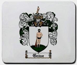 Grave coat of arms mouse pad