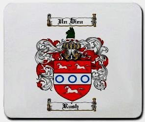 Rush coat of arms mouse pad