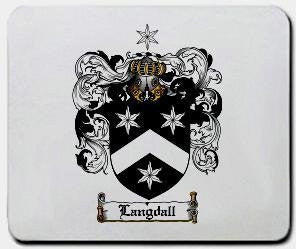Langdall coat of arms mouse pad