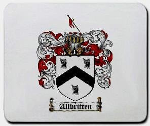 Allbritten coat of arms mouse pad