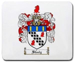 Steely coat of arms mouse pad