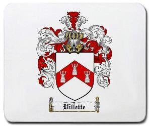 Villette coat of arms mouse pad