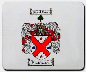 Andrewson coat of arms mouse pad