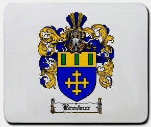 Brodeur coat of arms mouse pad
