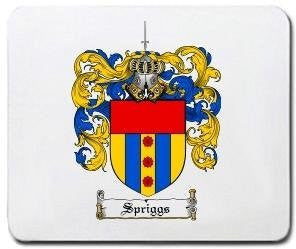 Spriggs coat of arms mouse pad