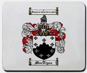 Mactigue coat of arms mouse pad