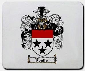 Poulter coat of arms mouse pad