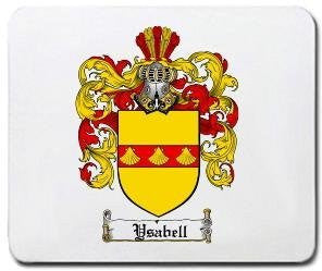 Ysabell coat of arms mouse pad