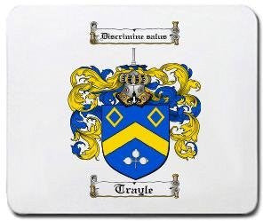 Trayle coat of arms mouse pad