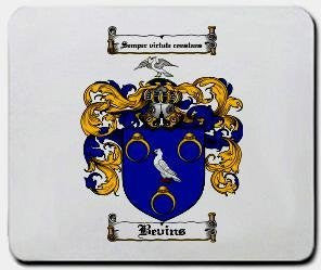 Bevins coat of arms mouse pad