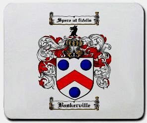 Baskerville coat of arms mouse pad