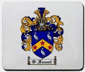 O'fennell coat of arms mouse pad