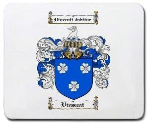 Vinsant coat of arms mouse pad