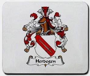 Herdegen coat of arms mouse pad