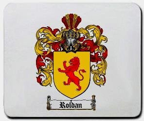 Roldan coat of arms mouse pad