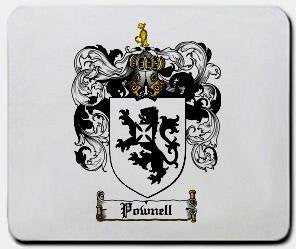 Pownell coat of arms mouse pad