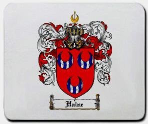Haine coat of arms mouse pad