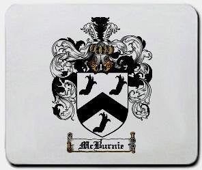 Mcburnie coat of arms mouse pad