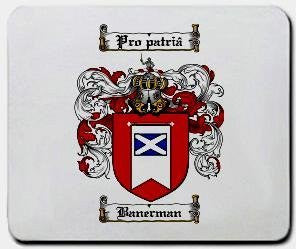 Banerman coat of arms mouse pad
