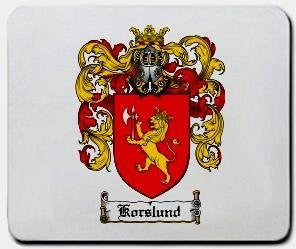 Korslund coat of arms mouse pad