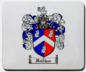 Hallihan coat of arms mouse pad