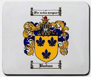 Beetem coat of arms mouse pad