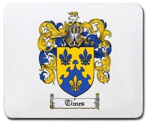 Times coat of arms mouse pad