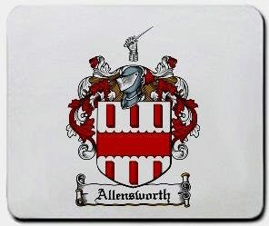 Allensworth coat of arms mouse pad