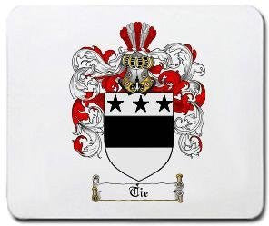 Tie coat of arms mouse pad