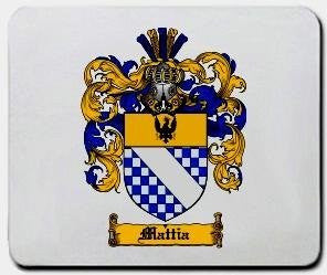 Mattia coat of arms mouse pad