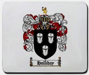 Holliday coat of arms mouse pad