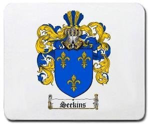 Seekins coat of arms mouse pad