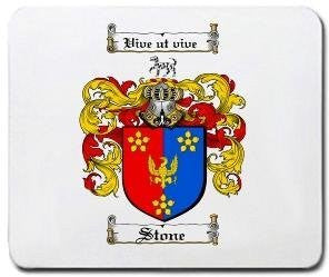 Stone coat of arms mouse pad