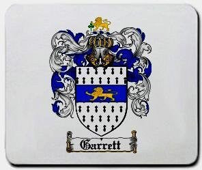 Garrett coat of arms mouse pad