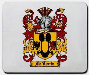 De-lenis coat of arms mouse pad