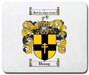 Vezay coat of arms mouse pad