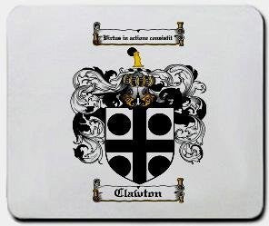 Clawton coat of arms mouse pad