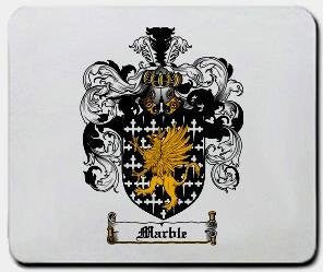 Marble coat of arms mouse pad
