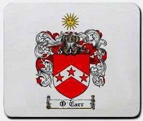 O'carr coat of arms mouse pad