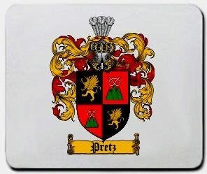 Pretz coat of arms mouse pad