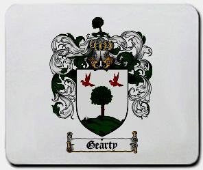 Gearty coat of arms mouse pad